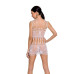 Бодістокінг мінісукня з метеликами Passion BS090 One Size white