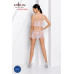 Бодістокінг мінісукня з метеликами Passion BS090 One Size white
