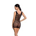 Бодістокінг-сукня з відкритими грудями Passion BS092 black