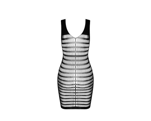 Бодістокінг-сукня з відкритими грудями Passion BS092 black