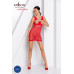 Бодістокінг-сукня з відкритими грудями Passion BS092 red