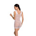 Бодістокінг-сукня з відкритими грудями Passion BS092 white