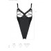 Боді з екошкіри Passion CELIN BODY S/M, black, з доступом, відкритий