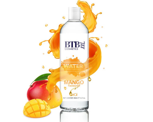 Змазка на водній основі BTB FLAVORED MANGO з ароматом манго (250 мл)