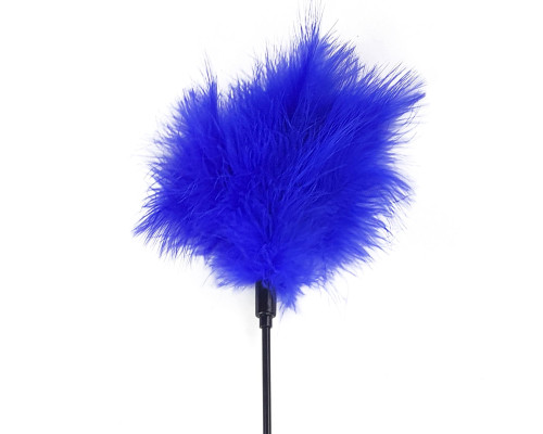 Лоскітка з пером індика Art of Sex – Feather Paddle, синя