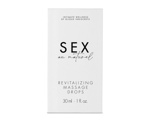 Відновлювальні краплі для масажу Bijoux Indiscrets Sex au Naturel — Revitalizing Massage Drops