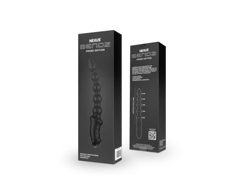 Анальний вібратор-намисто Nexus BENDZ Bendable Vibrator Probe Edition, ефект пам’яті форми