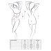 Розпродаж!!! Корсет з пажами HELLEN CORSET black XXL/XXXL - Passion, трусики, напівпрозорий