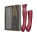 Смартвібратор 3в1 Zalo — Queen Set Wine Red, пульсівна перлина та вакуум, кристал Swarovski