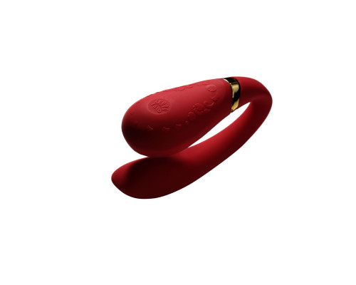 Смартвібратор для пар Zalo Fanfan set Bright Red, пульт ДК
