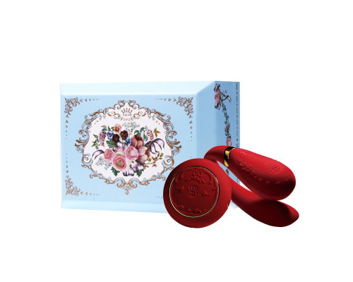 Смартвібратор для пар Zalo Fanfan set Bright Red, пульт ДК