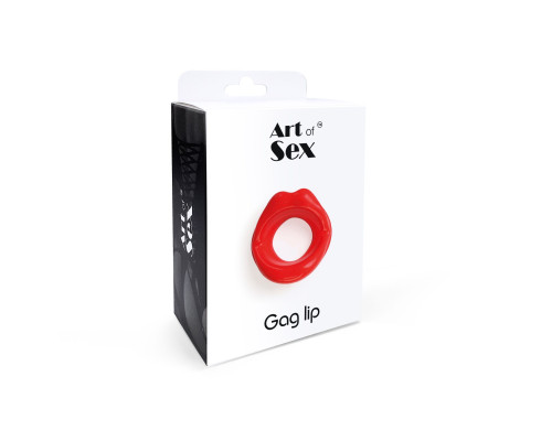 Кляп-розширювач у формі губ Art of Sex – Gag lip, червоний