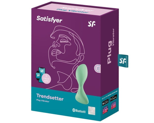 Анальна смарт-пробка з вібрацією Satisfyer Trendsetter Green