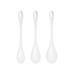 Набір йоні намистин Satisfyer Yoni Power 1 White, діаметр 2-2,5-3см, вага 22-46-74гр