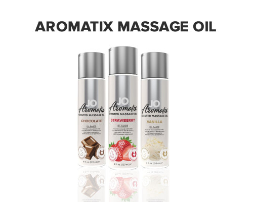 Натуральна масажна олія JO Aromatix Massage Oil Strawberry 120 мл