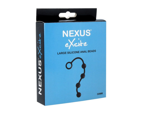 Анальні кульки Nexus Excite Large Anal Beads, силікон, макс. діаметр 3 см