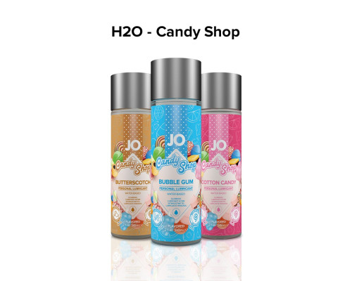 Лубрикант на водній основі JO H2O — Candy Shop — Butterscotch (60 мл) без цукру та парабенів