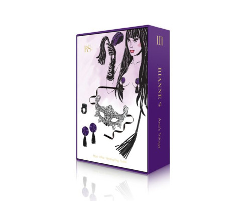 Романтичний подарунковий набір RIANNE S Ana's Trilogy Set III: ерекційне кільце, ажурна маска