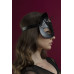 Маска кішечки Feral Feelings - Catwoman Mask, натуральна шкіра, чорна
