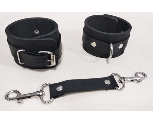 Наручники Feral Feelings - Hand Restraints Black, натуральна шкіра