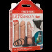 Набір для страпона Doc Johnson Vac-U-Lock Dual Density UltraSKYN Set, діаметр 3×4,5см