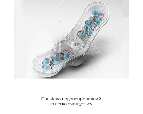 Мастурбатор Tenga Flip Orb — Blue Rush, з можливістю зміни тиску та стимулювальними кульками всереди
