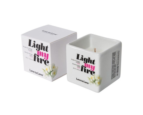 Масажна свічка Love To Love LIGHT MY FIRE Monoi (80 мл) без парабенів і консервантів