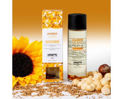 Масажна олія EXSENS Amber Jojoba (гармонізує, з бурштином) 100мл, натуральна