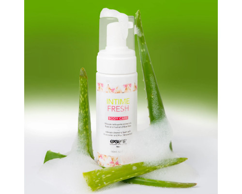 Піна для інтимної гігієни EXSENS Intime Fresh 150 мл, екстракт троянди і алое вера, натуральна