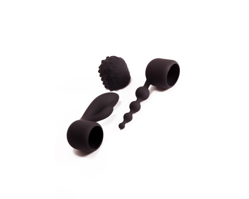 Вибромассажер с тремя насадками Pornhub Supercharge Wand Set, мощный