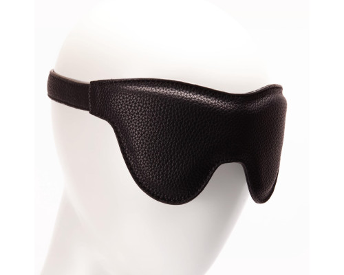 Маска на глаза Pornhub Faux Leather Mask экокожа, черная, очень комфортная