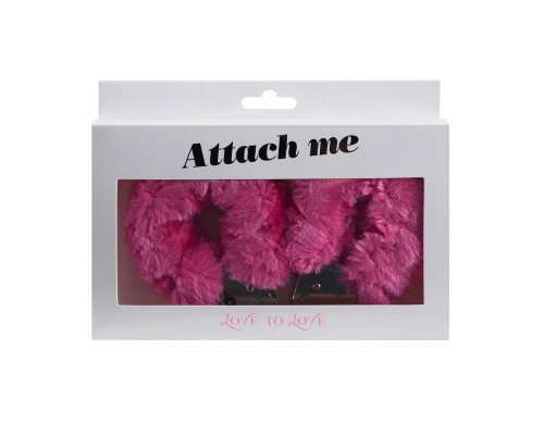 Наручники з плюшевим оздобленням Love To Love ATTACH ME Pink