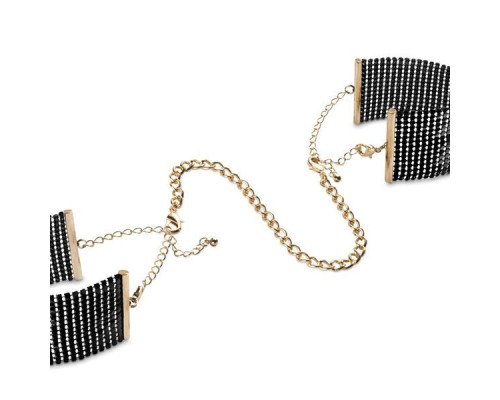 Наручники Bijoux Indiscrets Desir Metallique Handcuffs - Black, металеві, стильні браслети