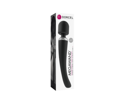 Потужний вібромасажер Dorcel Megawand Black перезаряджуваний, 160 режимів