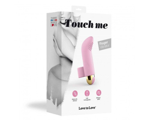 Вібратор на палець Love To Love TOUCH ME ROSE, який перезаряджається, потужний мотор