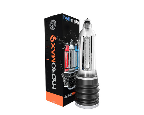 Гідропомпа Bathmate Hydromax 9 Clear, для члена довжиною від 18 до 23 см, діаметр до 5,5 см