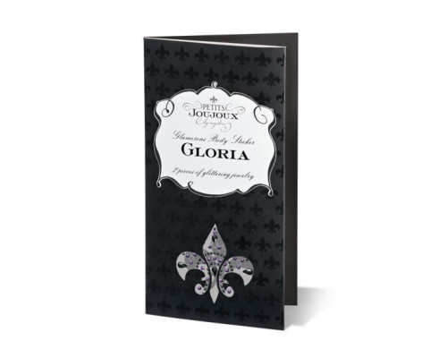 Пестіс з кристалів Petits Joujoux Gloria set of 2 - Black/Red, прикраса на груди