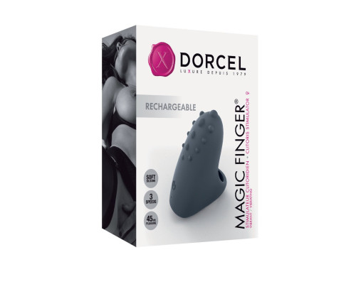 Вібратор на палець Dorcel MAGIC FINGER Black перезаряджуваний, 3 режими роботи