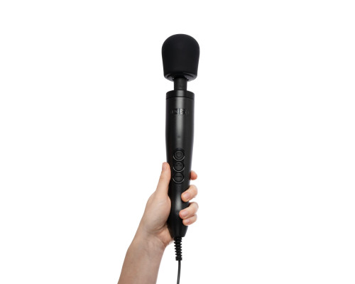 Вібромасажер DOXY Original Black, дуже потужний, живлення 220В, пульсівні вібрації