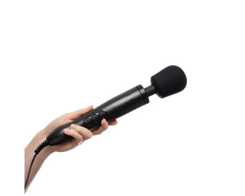 Вібромасажер DOXY Original Black, дуже потужний, живлення 220В, пульсівні вібрації