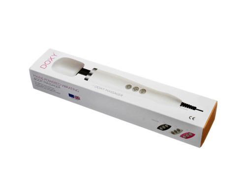 Вібромасажер DOXY Original Pink, дуже потужний, живлення 220В, пульсівні вібрації