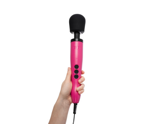 Вібромасажер DOXY Original Pink, дуже потужний, живлення 220В, пульсівні вібрації