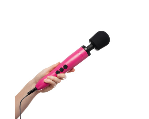Вібромасажер DOXY Original Pink, дуже потужний, живлення 220В, пульсівні вібрації