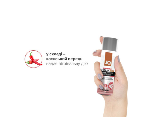Лубрикант на силіконовій основі JO ANAL PREMIUM — WARMING (60 мл)
