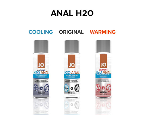 Анальна змазка JO ANAL H2O — WARMING (60 мл) розігрівальна, на водній основі