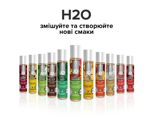 Змазка на водній основі JO H2O — Tropical Passion (30 мл) без цукру, рослинний гліцерин