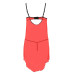 Прозрачный пеньюар с открытой грудью CHERRY CHEMISE red L/XL - Passion Exclusive, трусики
