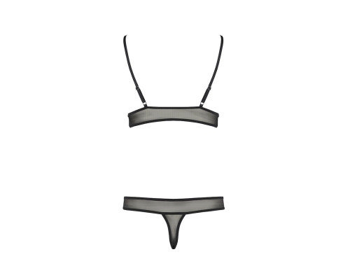 Комплект білизни Passion ERZA SET XXL/XXXL, black, ліф і трусики