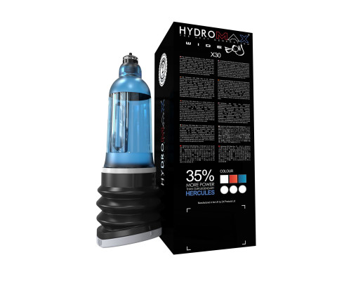 Гідропомпа Bathmate Hydromax 7 WideBoy Blue, для члена довжиною від 12,5 до 18 см, діам.до 5,5 см