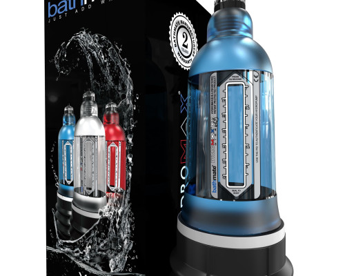 Гідропомпа Bathmate Hydromax 7 WideBoy Blue, для члена довжиною від 12,5 до 18 см, діам.до 5,5 см